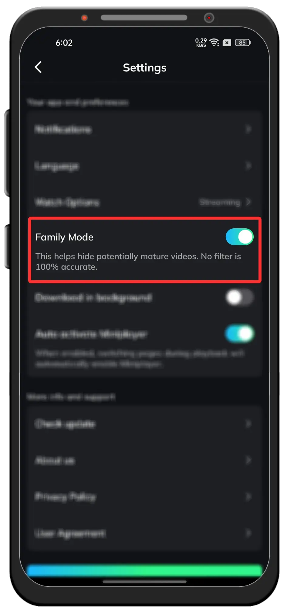 MovieBox APK Download V3.2 (Official) For Android, TV & PC 13 Family Mode